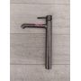 Outlet - Oltens Molle Slim bateria umywalkowa stojąca wysoka grafit 32403400 zdj.3