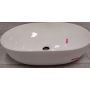 Outlet - Oltens Hamnes Thin umywalka 49,5x35,5 cm nablatowa owalna biała 40319000 zdj.4
