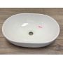 Outlet - Oltens Hamnes umywalka 47,5x34 cm nablatowa owalna z powłoką SmartClean biała 40809000 zdj.3