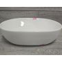 Outlet - Oltens Hamnes Thin umywalka 49,5x35,5 cm nablatowa owalna z powłoką SmartClean biała 40819000 zdj.2