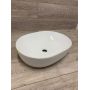 Outlet - Oltens Hamnes Thin umywalka 49,5x35,5 cm nablatowa owalna z powłoką SmartClean biała 40819000 zdj.2