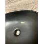 Outlet - Oltens Hamnes Thin umywalka 49,5x35,5 cm nablatowa owalna z powłoką SmartClean czarny mat 40819300 zdj.2