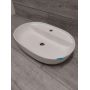 Outlet - Oltens Hamnes Thin umywalka 62x42 cm owalna nablatowa biała 41314000 zdj.3