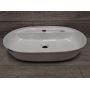 Outlet - Oltens Hamnes Thin umywalka 62x42 cm owalna nablatowa biała 41314000 zdj.4