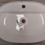 Outlet - Oltens Hamnes Thin umywalka 62x42 cm nablatowa owalna z powłoką SmartClean biała 41814000 zdj.3