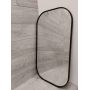 Outlet - Dubiel Vitrum Luis lustro łazienkowe 50x90 cm owalne rama czarna zdj.3