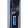 Outlet - Sanplast Free Zone drzwi prysznicowe 130 cm wnękowe prawe srebrny błyszczący/szkło przezroczyste D2P/FREEZONE-130-S 600-271-3180-38-401 zdj.3