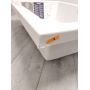 Outlet - Polysan Deep brodzik 100x75 cm prostokątny biały 72879 zdj.3