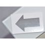 Outlet - Tece Square przycisk spłukujący do WC szkło białe / stal 9.240.801 zdj.3