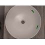 Outlet - Invena Dokos umywalka 40x40 cm okrągła biała CE-19-001 zdj.4