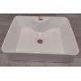 Outlet - Invena Patras umywalka 49x38 cm nablatowa prostokątna biała CE-46-001 zdj.2