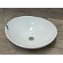 Outlet - Hagser Agnes umywalka 41x34 cm nablatowa owalna biała HGR10000040 zdj.2