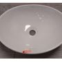 Outlet - Hagser Agnes umywalka 41x34 cm nablatowa owalna biała HGR10000040 zdj.3