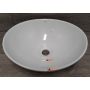 Outlet - Hagser Agnes umywalka 41x34 cm nablatowa owalna biała HGR10000040 zdj.2