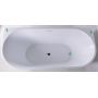 Outlet - Hagser Ilsa wanna wolnostojąca przyścienna 170x80 cm akrylowa owalna biały połysk HGR12000012 zdj.3