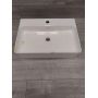 Outlet - Hagser Emma umywalka 59x43 cm nablatowa prostokątna biała HGR30000041 zdj.6