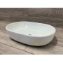 Outlet - Hagser Adele umywalka 60,5x42,5 cm nablatowa owalna biała HGR40000040 zdj.2