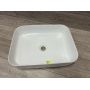 Outlet - Hagser Dita umywalka 50x38,5 cm nablatowa prostokątna biała HGR50000040 zdj.2