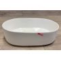 Outlet - Omnires Mesa umywalka 46x31 cm owalna nablatowa biała MESA460BP zdj.3