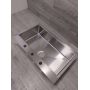Outlet - Quadron Burt zlewozmywak stalowy z syfonem 76x49 cm stal MF76050BS zdj.6