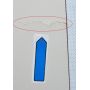 Outlet - Cersanit Lara szafka boczna 150 cm wysoka wisząca orzech S926-008-DSM zdj.4