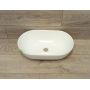 Outlet - Uptrend Sparrow umywalka nablatowa 50x30 cm owalna biały połysk TR41385 zdj.3