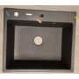 Outlet - Deante Andante Nero zlewozmywak granitowy 60x52 cm wpuszczany czarny ZQNN103 zdj.2