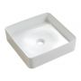 Bathco Spain Nilo umywalka 40 cm nablatowa kwadratowa biała 4090 zdj.2