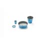Bathco Spain Kioto umywalka nablatowa + set Zinc Azul 35x35x10cm niebieska 8330 zdj.1