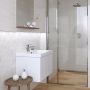 Cersanit Ondes PS606 cream glossy geo płytka ścienna 29,7x60 cm zdj.5