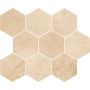 Opoczno Sahara Desert Mosaic Hexagon mozaika ścienna 28x33,7 cm beżowy mat zdj.1