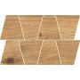 Opoczno Grand Wood Rustic Bronze Mosaic Trapeze mozaika ścienno-podłogowa 19x30,6 cm STR brązowy mat zdj.1