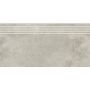 Opoczno Quenos Light Grey Steptread stopnica podłogowa 29,8x59,8 cm szary mat zdj.1