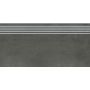 Opoczno Grava graphite steptread stopnica podłogowa 29,8x59,8 cm grafitowy mat zdj.1