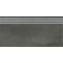 Opoczno Grava graphite steptread stopnica podłogowa 29,8x59,8 cm grafitowy mat zdj.2