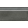 Opoczno Grava graphite steptread stopnica podłogowa 29,8x59,8 cm grafitowy mat zdj.5