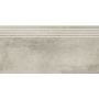 Opoczno Grava light grey steptread stopnica podłogowa 29,8x59,8 cm jasny szary mat zdj.1