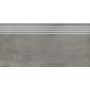 Opoczno Grava grey steptread stopnica podłogowa 29,8x59,8 cm szary mat zdj.1