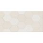 Cersanit Tulisa cream inserto geo płytka ścienna 29,7x60 cm zdj.1