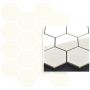 Paradyż mozaika ścienna 22x25,5 cm uniwersalna prasowana hexagon biała zdj.2