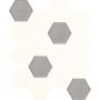 Paradyż mozaika ścienna 22x25,5 cm uniwersalna prasowana hexagon mix biały/szary zdj.2