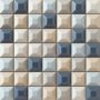 Tubądzin Elementary mozaika ścienna 31,4x31,4 cm niebieski półmat zdj.1