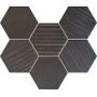 Tubądzin Horizon hex black mozaika ścienna 28,9x22,1 cm zdj.1
