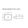 Aquavea Duquesa umywalka 45,5x32 cm owalna nablatowa biała DUQUBIA zdj.2