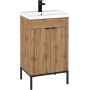Astor Alba umywalka z szafką 50 cm dąb wotan AM-AUB-512-2N zdj.1