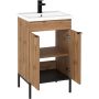 Astor Alba umywalka z szafką 50 cm dąb wotan AM-AUB-512-2N zdj.2