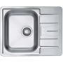 Alveus Line Start 60 zlewozmywak stalowy 62x50 cm wpuszczany 1-komorowy len 1082439 zdj.1