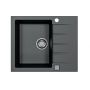 Alveus Cadit zlewozmywak granitowy 59x50 cm czarny 1132021 zdj.1