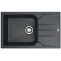 Alveus Record 40 zlewozmywak 78x48 cm granitowy czarny 1144091 zdj.1