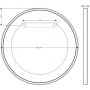 Axor Universal Circular lustro 60 cm okrągłe czarny mat 42848670 zdj.2